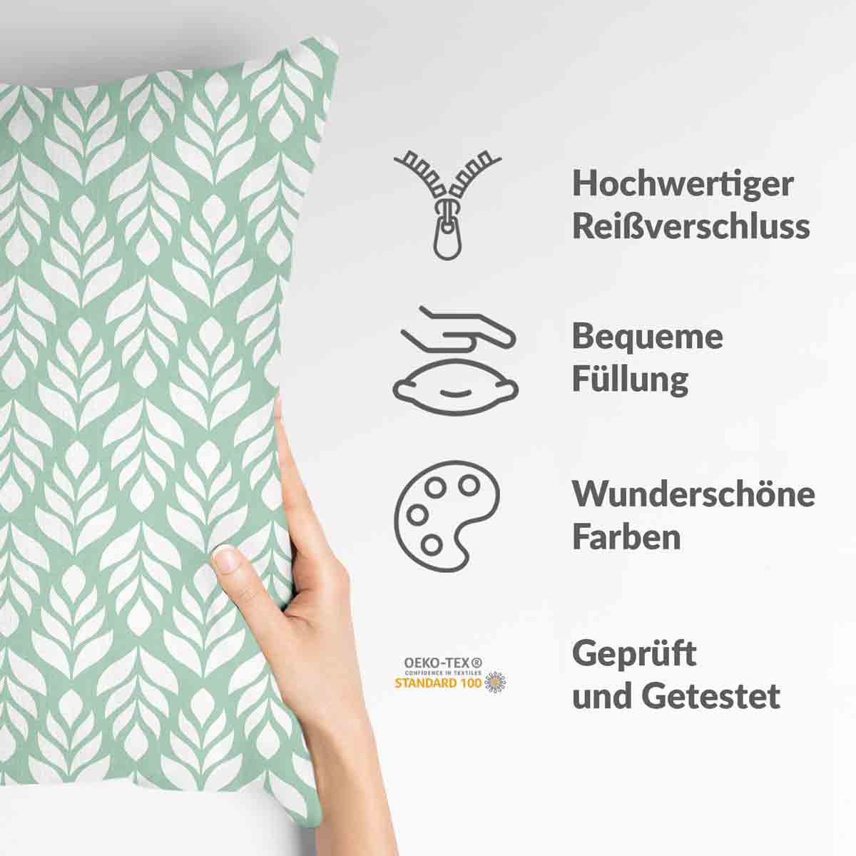 Gesundheitskissen Grün mit Tannen