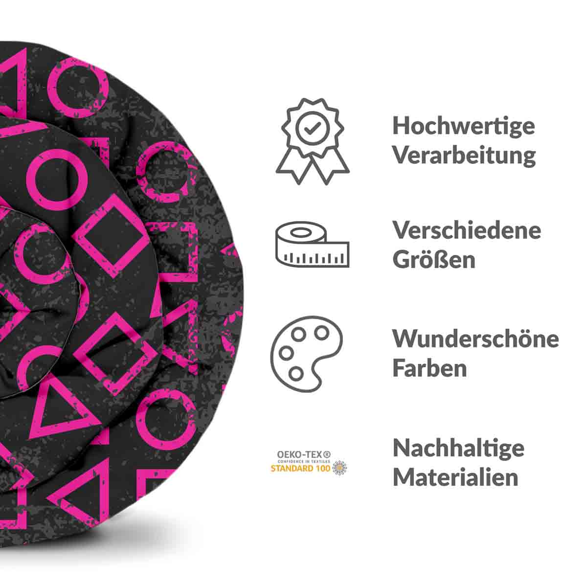 Original Therapiedecke - Baumwollbezug Pink Dalgona Formen