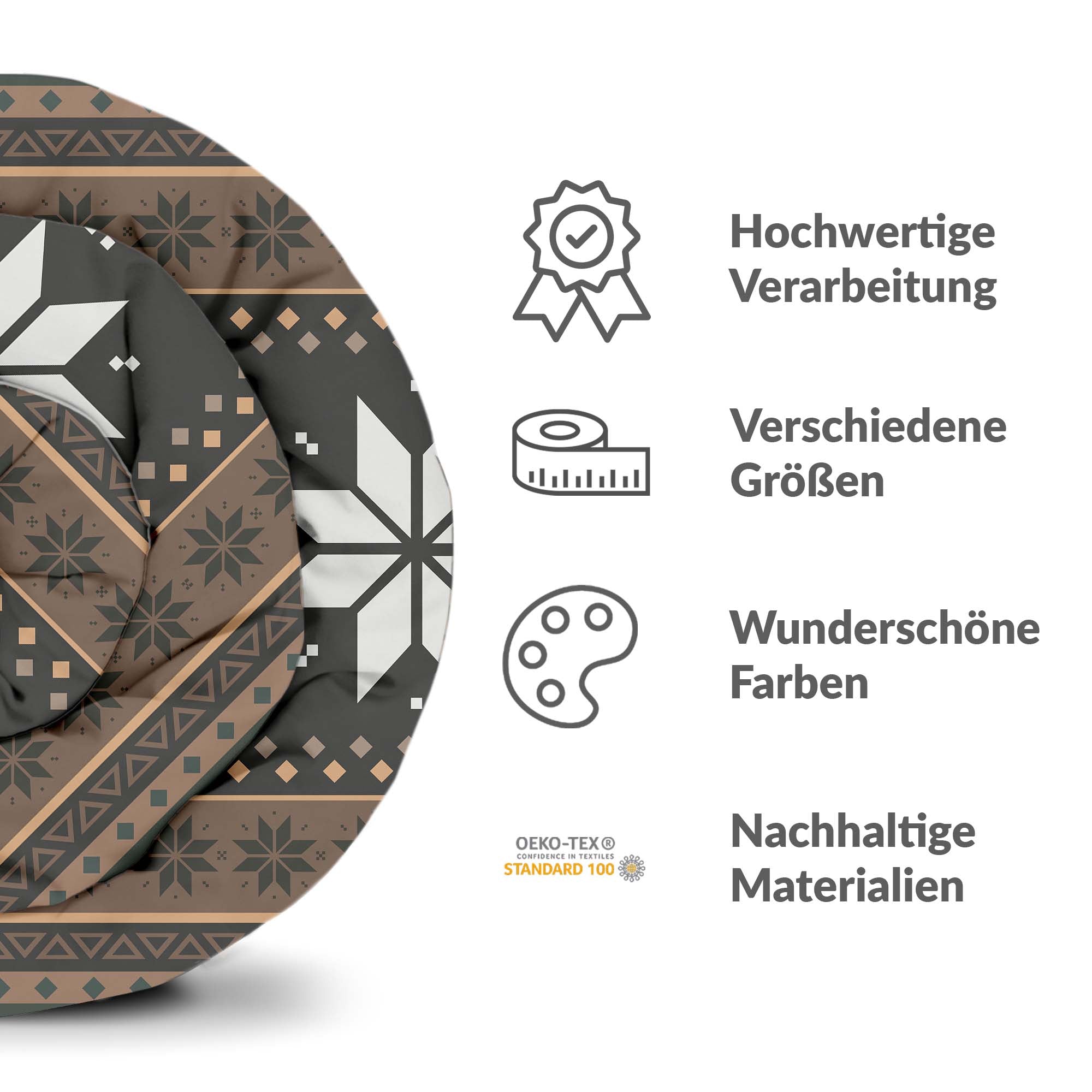 Original Therapiedecke - Baumwoll Bettwäsche Set gestreift mit Sternen