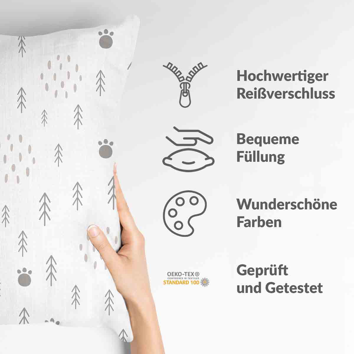 Gezondheidskussen Pootafdrukken in het bos