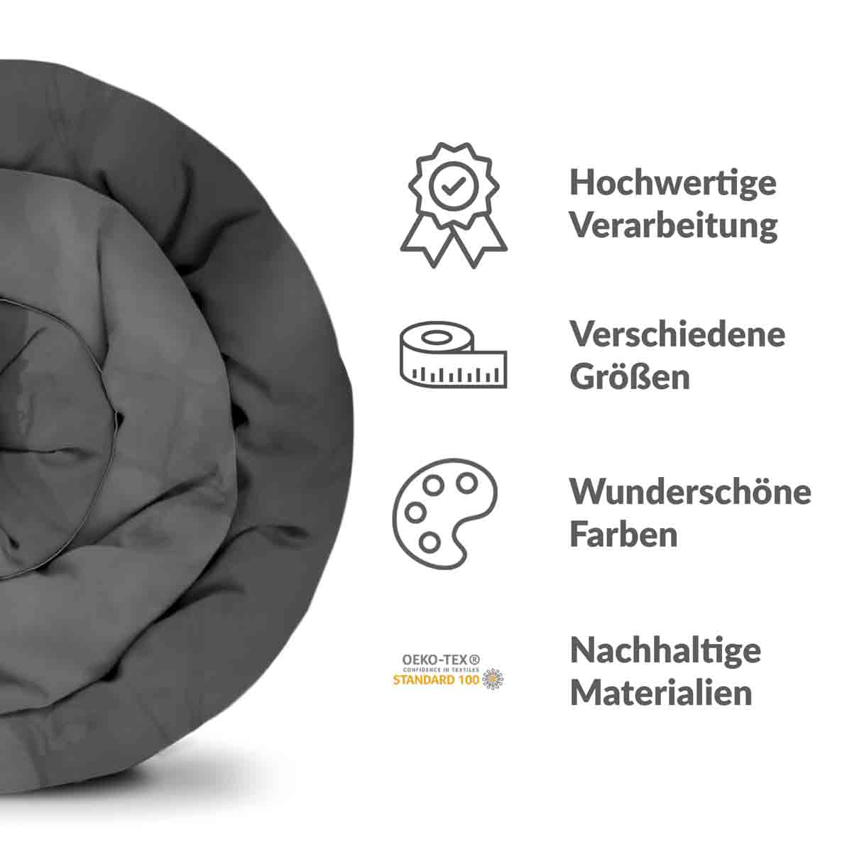 Original Therapiedecke - Baumwollbezug Rabe im Mondlicht