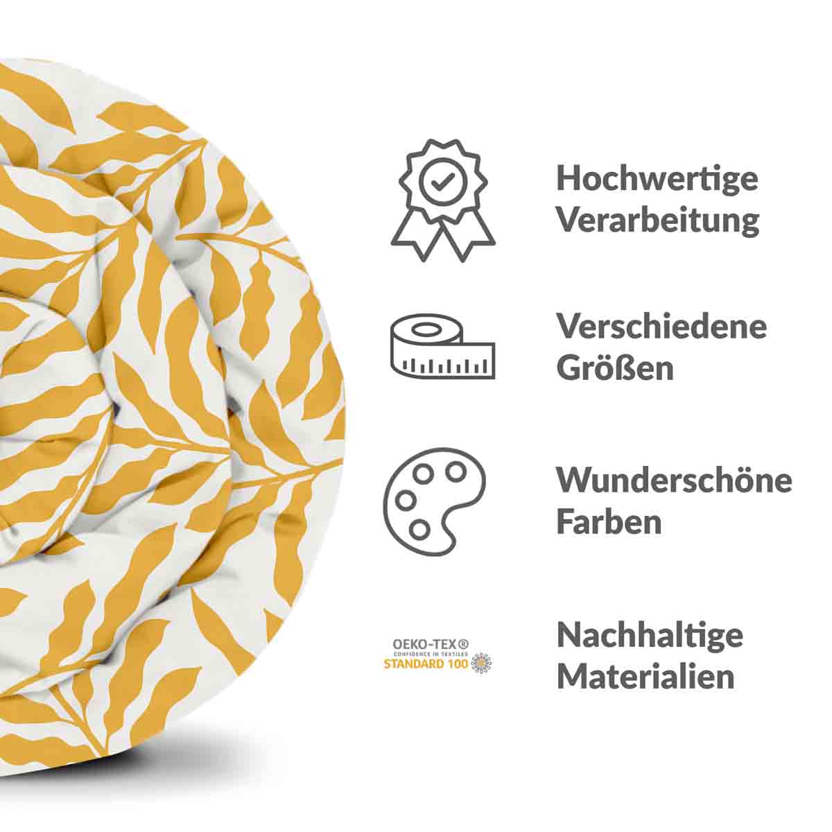 Original Therapiedecke - Baumwollbezug mit gelben Zweigen