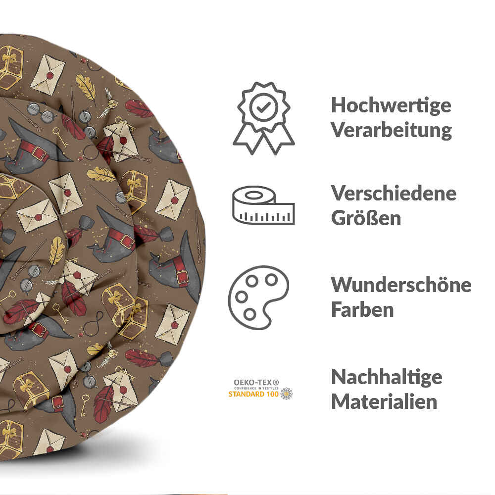 Original Therapiedecke - Baumwoll Bettwäsche Set sprechender Hut