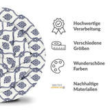Therapiedekens katoenen hoes blauw zeemanspatroon