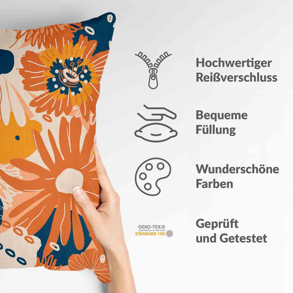 Gezondheidskussen met Gerbera bloemen