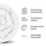 Therapiedekens beddengoed set wit met geometrische harten