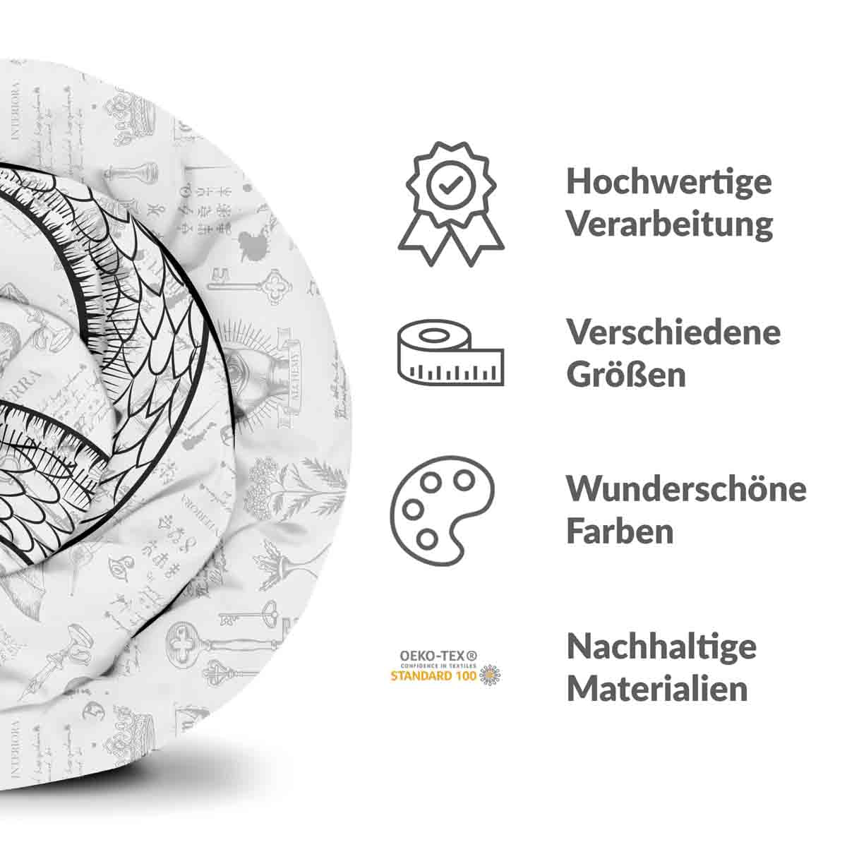 Original Therapiedecke - Baumwollbezug mit Schlangenmotiv