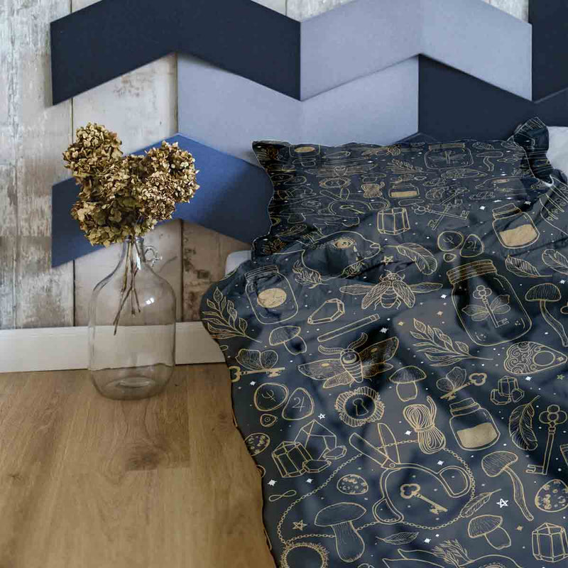 Therapiedekens Beddengoed Set Zwart Magie