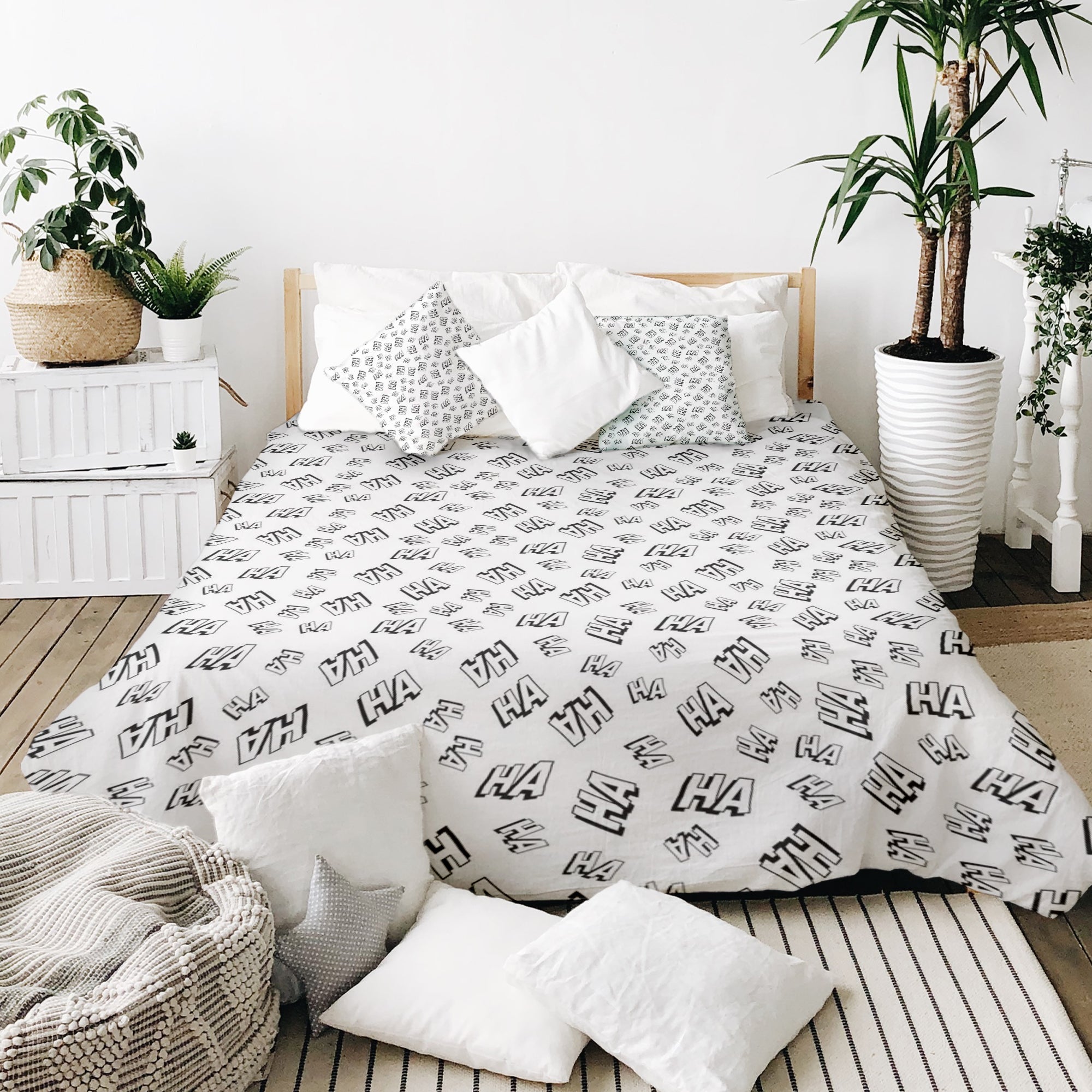 Therapiedekens Beddengoed Set Wit Ha Ha