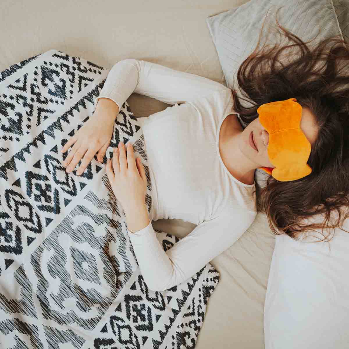 Therapiedekens beddengoedset met zwarte vormen