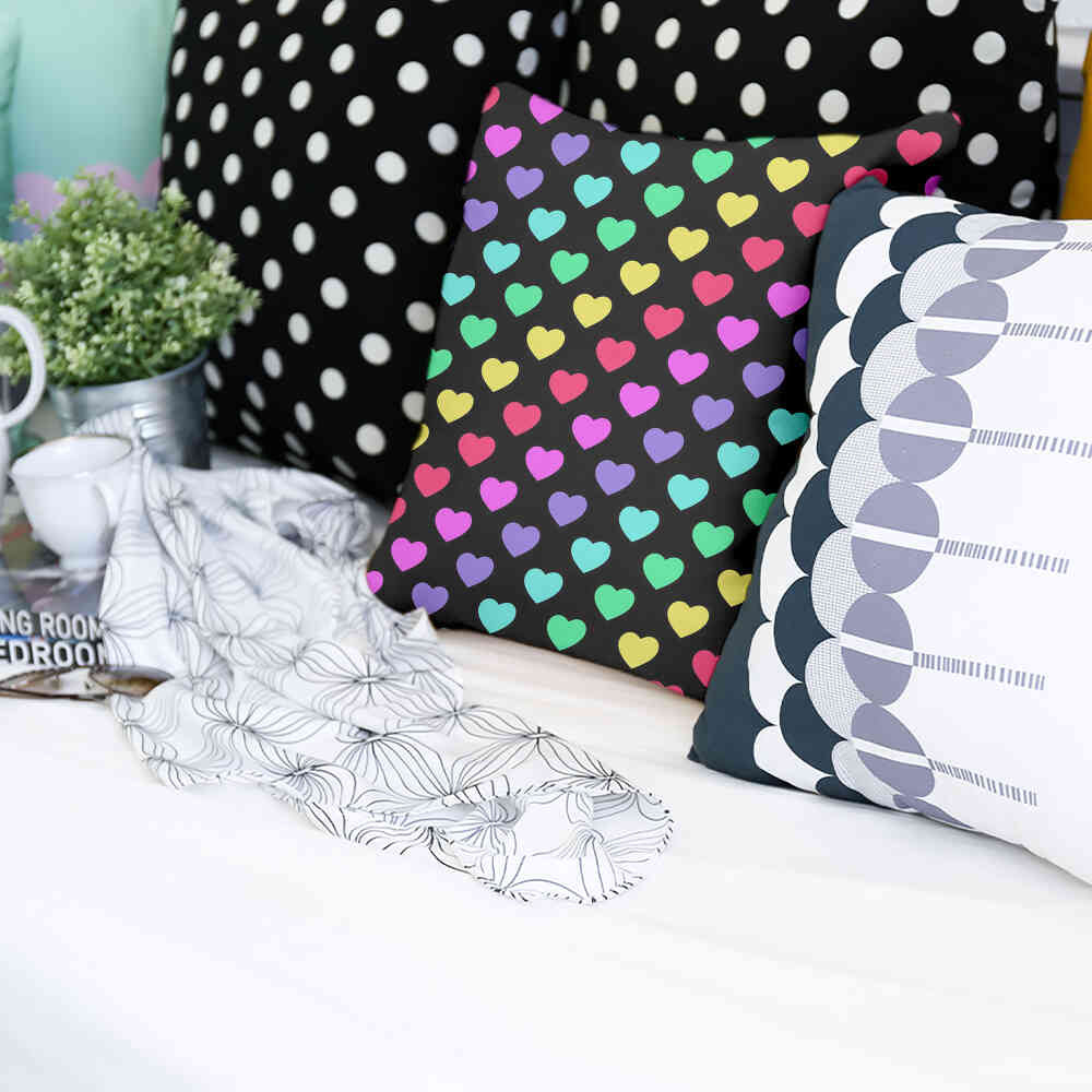 Gezondheidskussen bonte harten