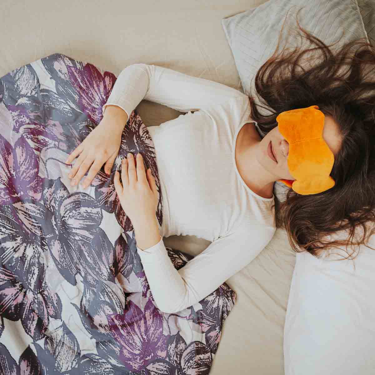 Original Therapiedecke - Baumwoll Bettwäsche Set mit lila Blumenmeer