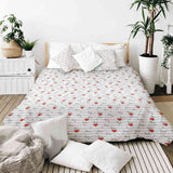 Therapiedekens beddengoed set wit met Love opschrift