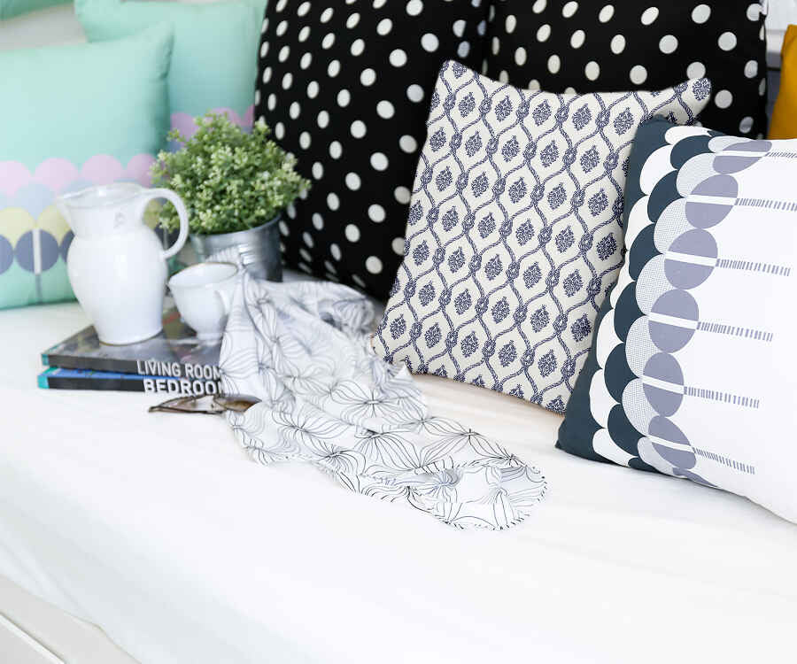 Gesundheitskissen blaues Seemannsmuster