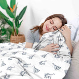 Therapiedekens Beddengoed Set Wit met Boho Oorbellen