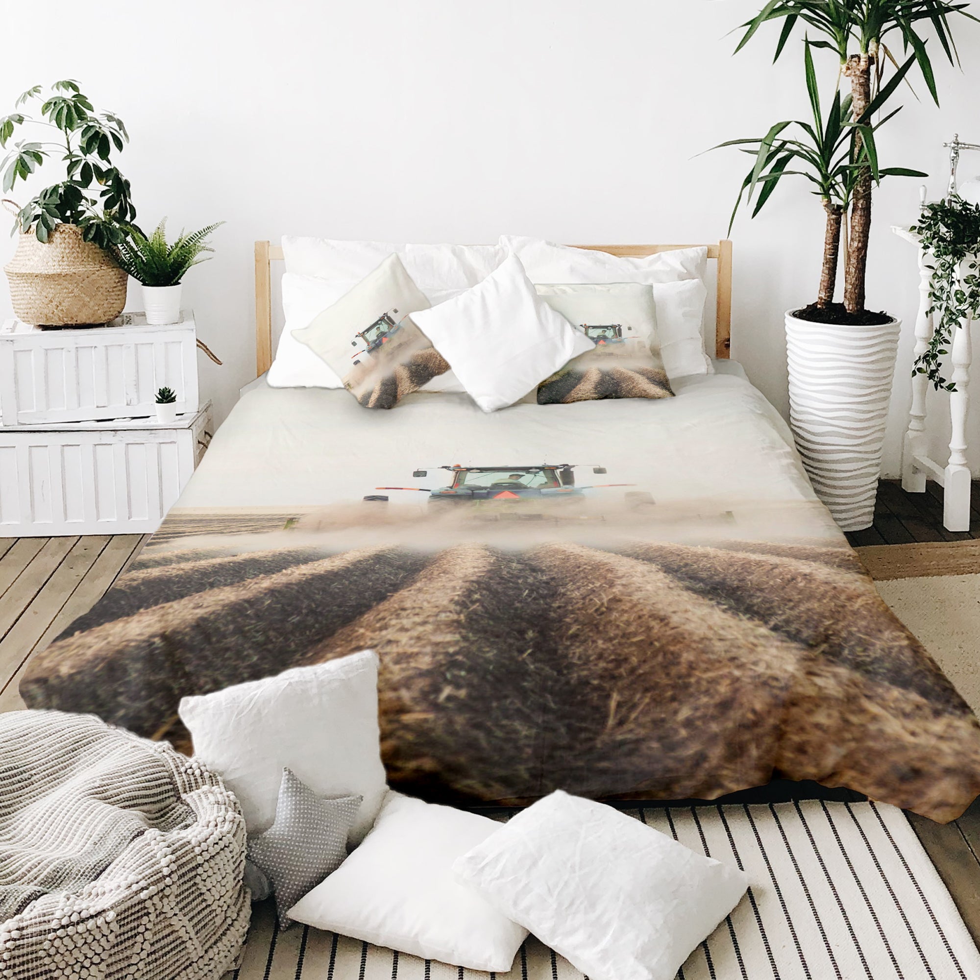 Therapiedekens Beddengoed Set Tractor in Actie