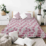 Therapiedekens katoenen hoes wit L.O.V.E