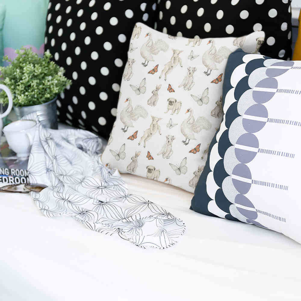 Gezondheidskussen Wit schattige dieren