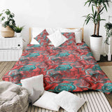 Therapiedekens katoenen hoes abstract rood