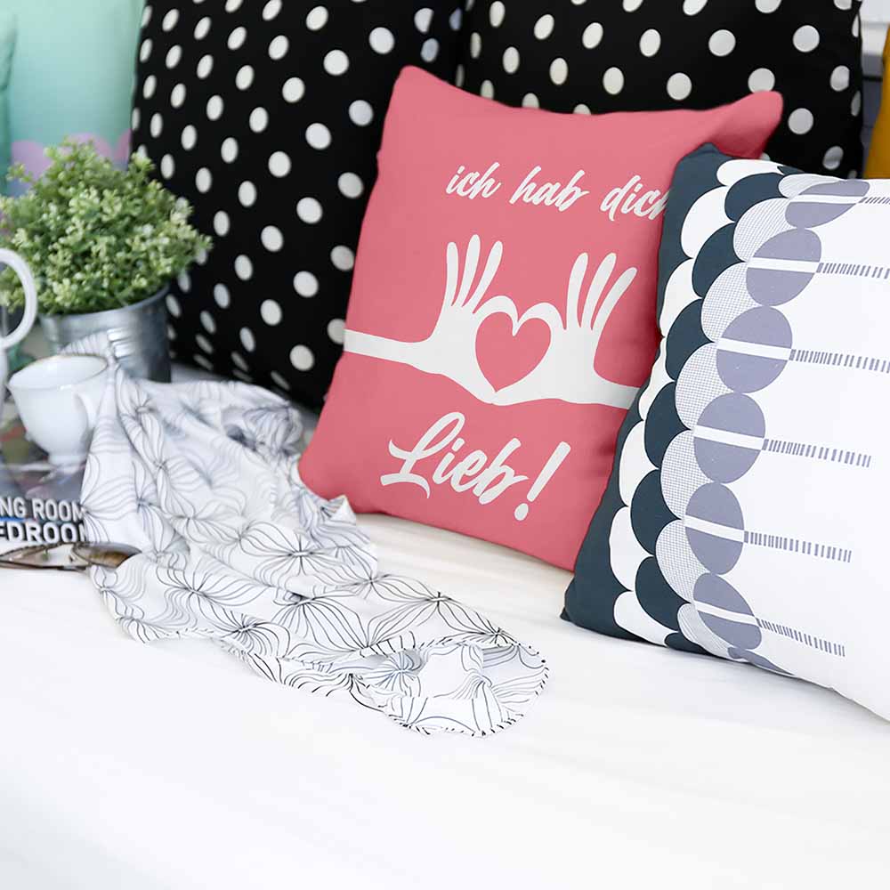 Gezondheidskussen Roze Ik hou van je