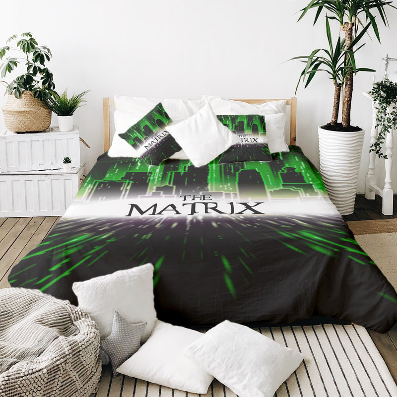 Therapiedecken beddengoed set stad The Matrix