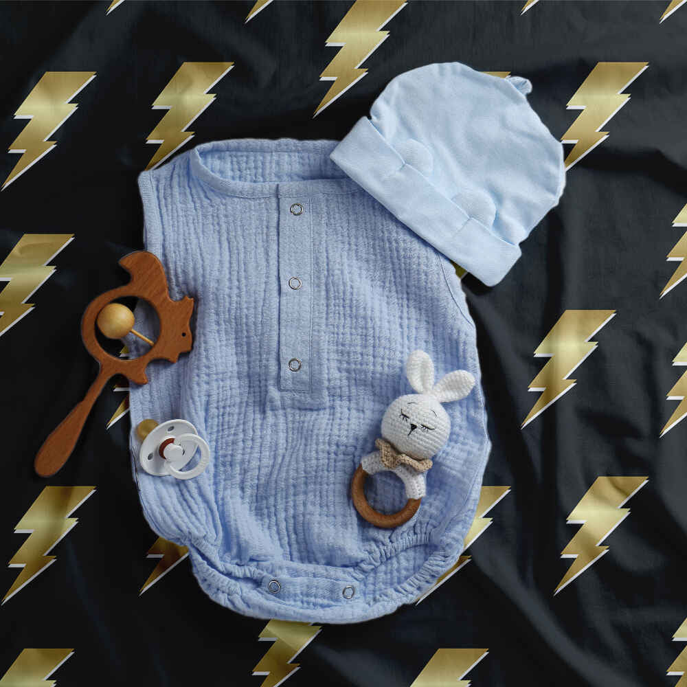 Original Therapiedecke - Baumwoll Bettwäsche Set Schwarz mit Harry Blitz