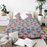 Therapiedekens katoenen hoes rood origami