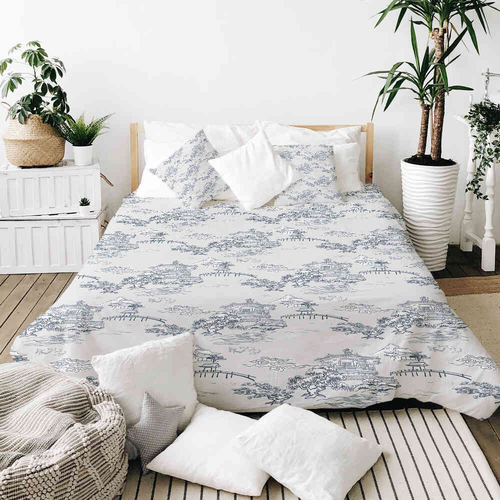 Therapiedekens Beddengoed Set Grijs Chinese Muur