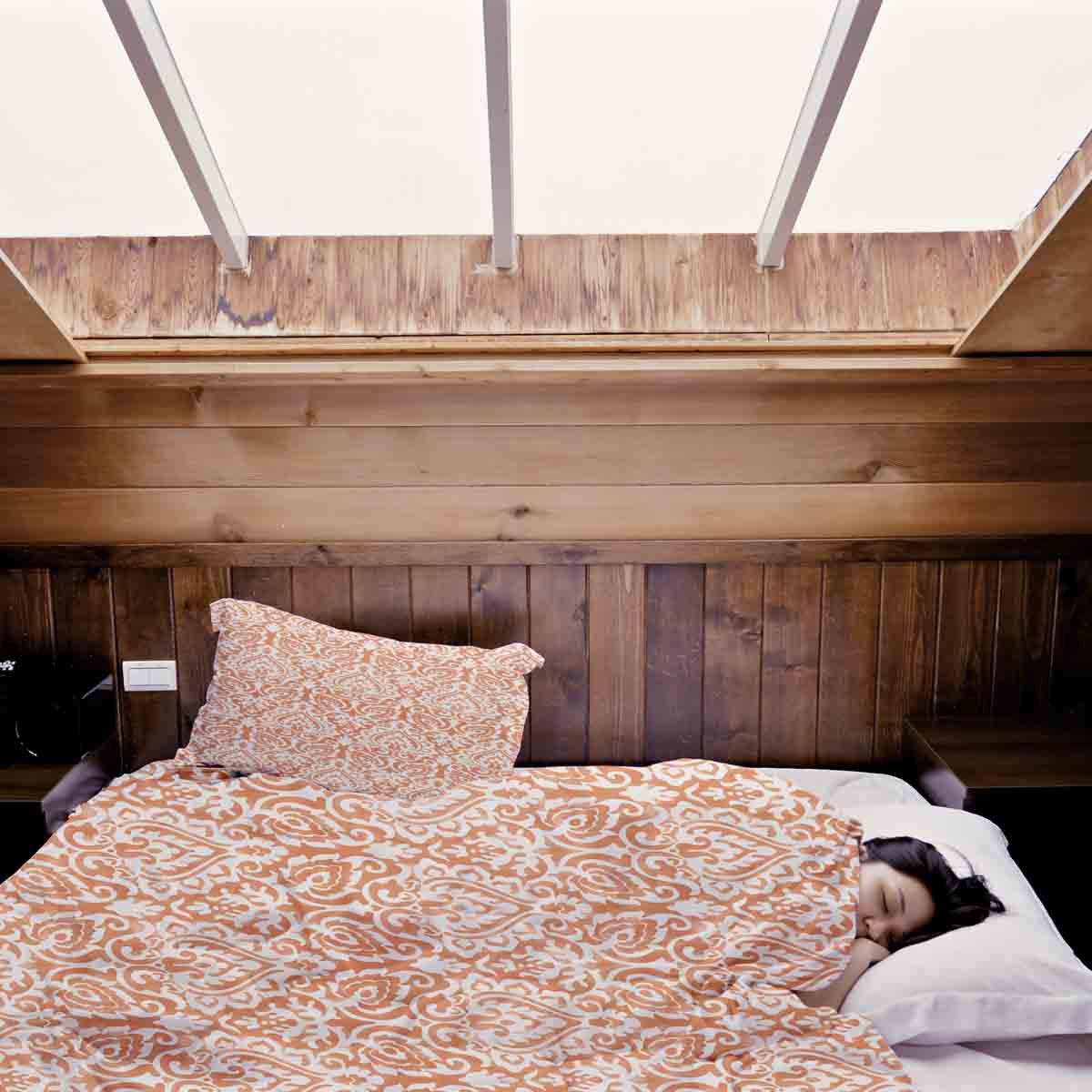 Original Therapiedecke - Baumwollbezug Boho Orange
