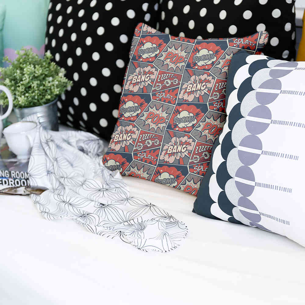 Gezondheidskussen Rood met Stripboek