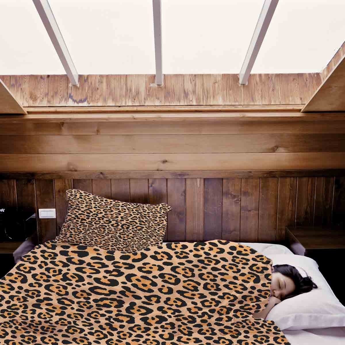 Original Therapiedecke - Baumwollbezug Leoparden Print