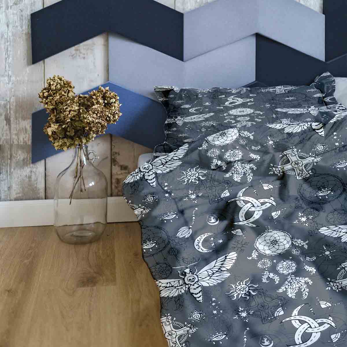 Original Therapiedecke - Baumwoll Bettwäsche Set Grusel Libelle