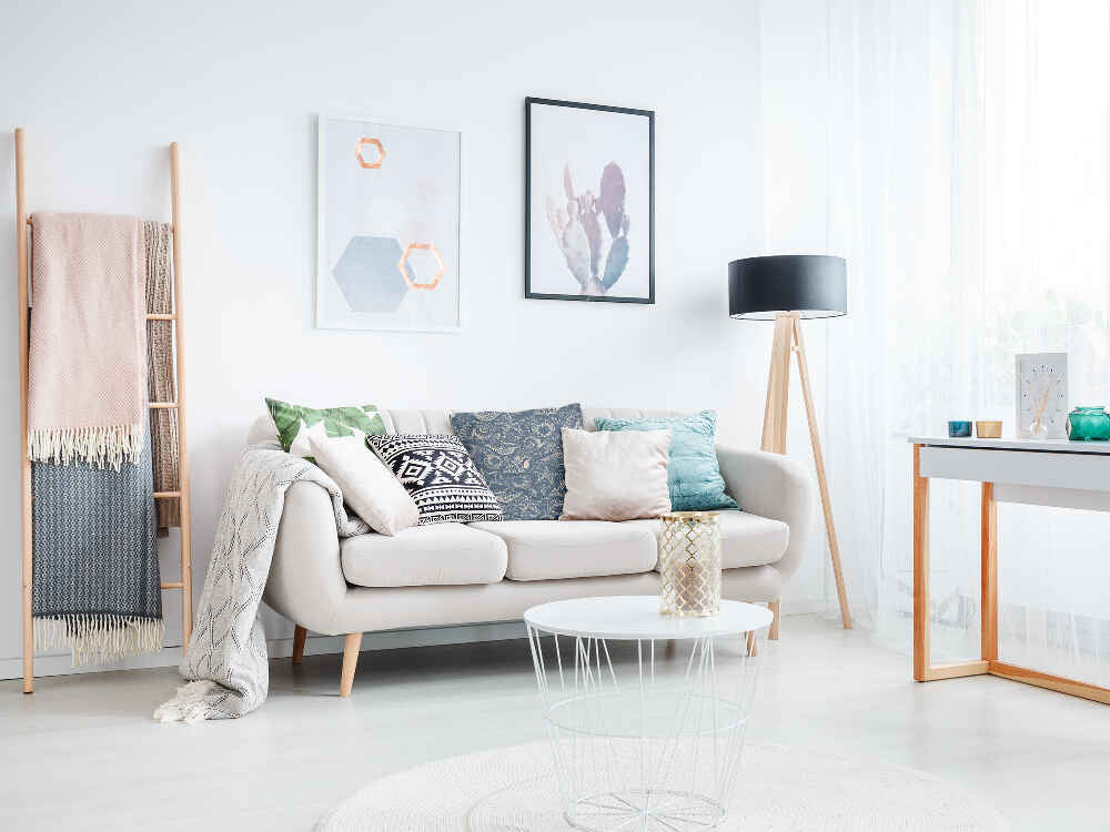 Gesundheitskissen Blau mit Muscheln