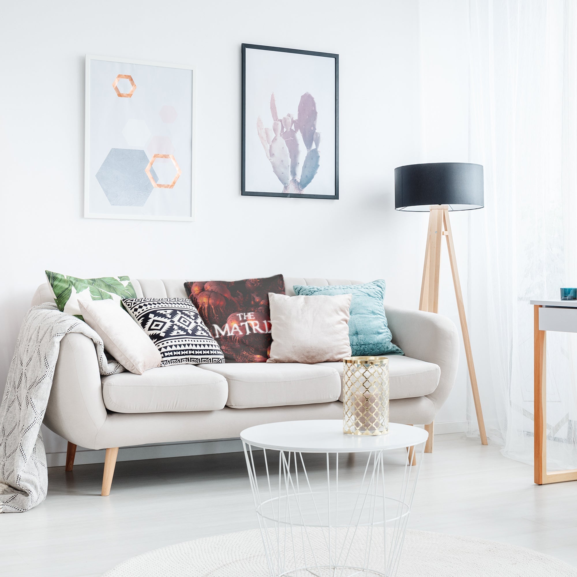 Gezondheidskussen Rood The Matrix Schriftzug