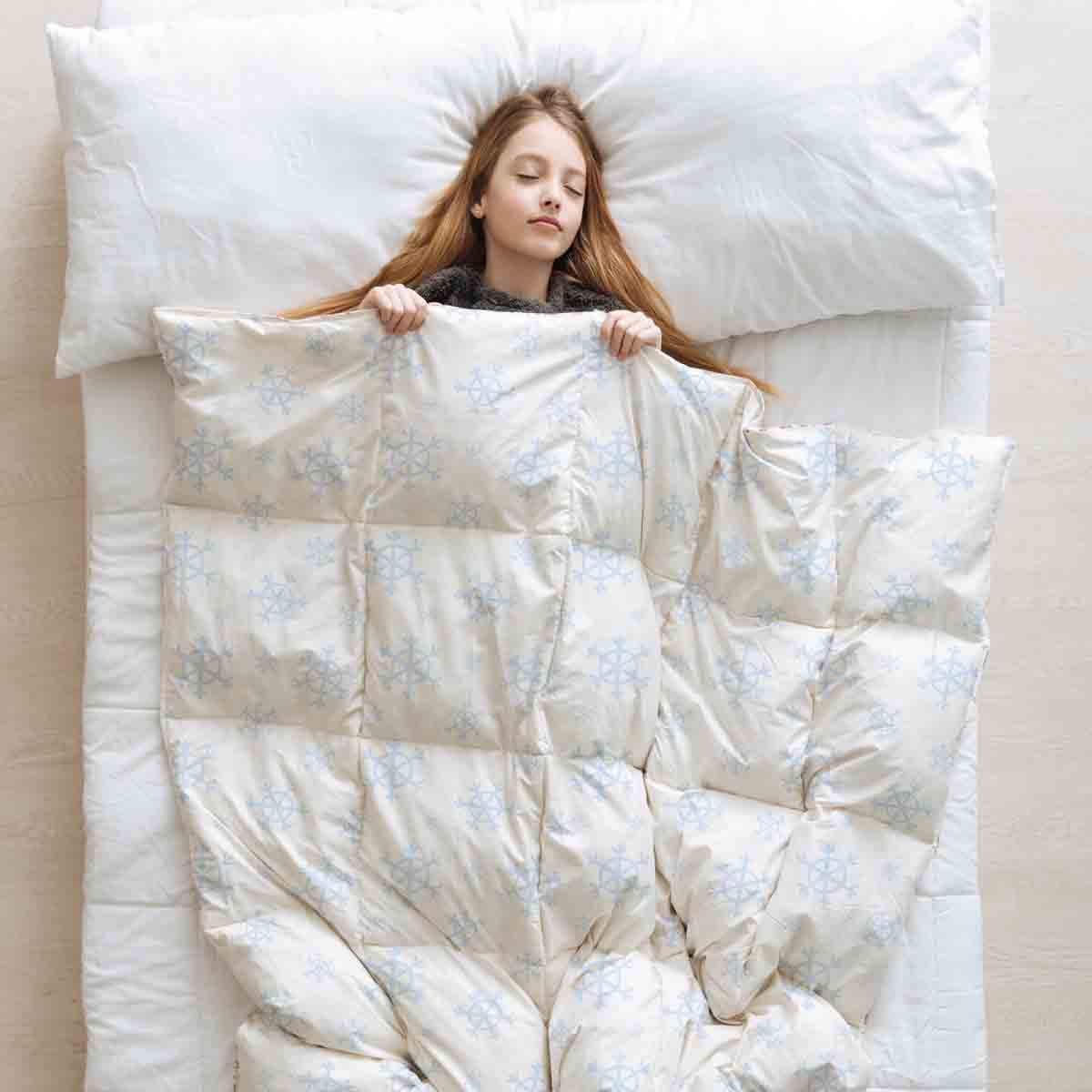 Original Therapiedecke - Baumwoll Bettwäsche Set Schneeflocken
