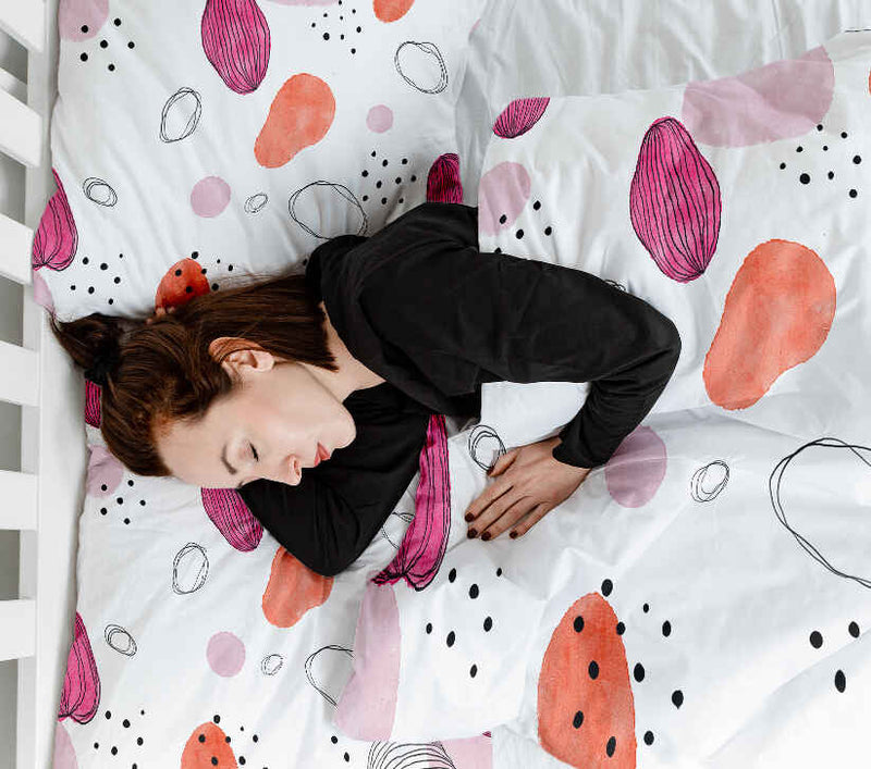 Therapie dekens katoenen hoes abstracte cirkels