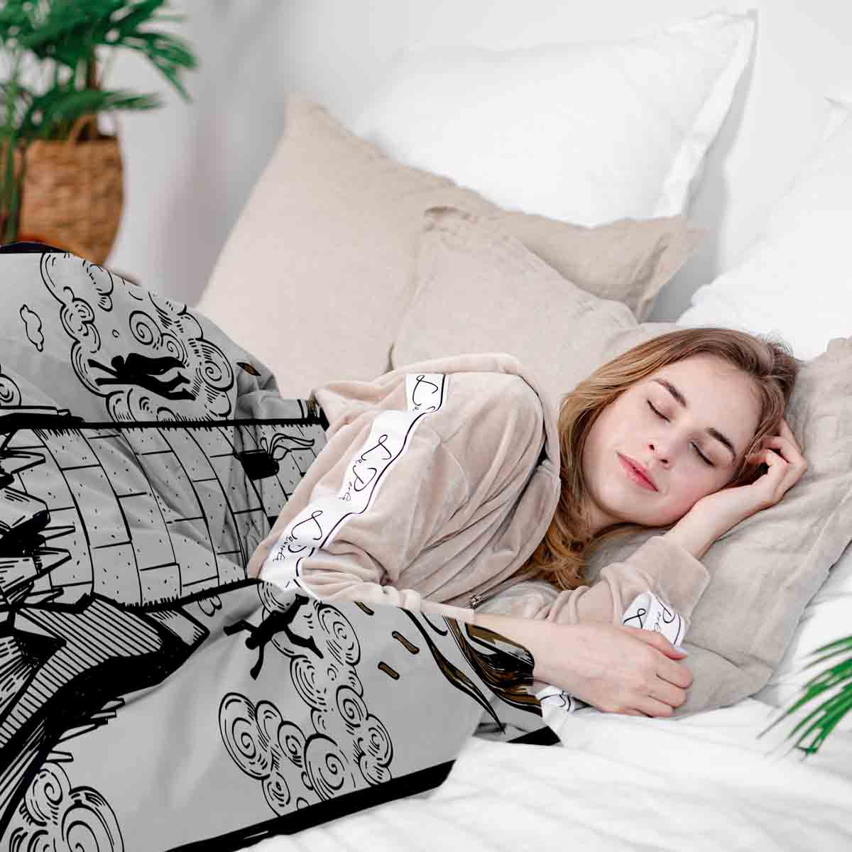 Therapiedekens Beddengoed Set Wit met Toren