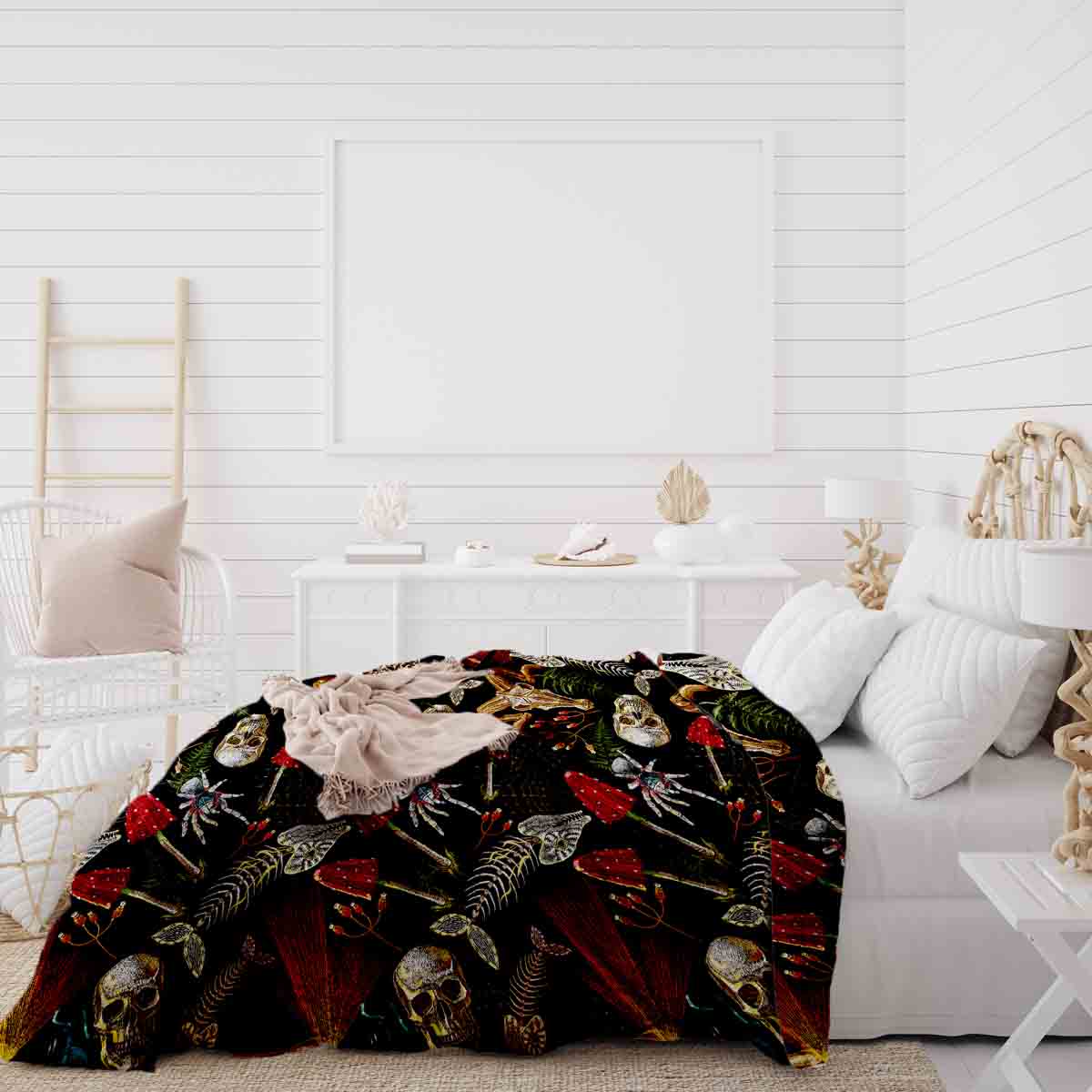 Therapiedekens Beddengoed Set Halloween Skelet