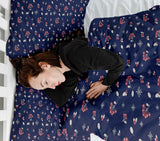 Therapiedekens katoenen hoes blauw zwarte bes