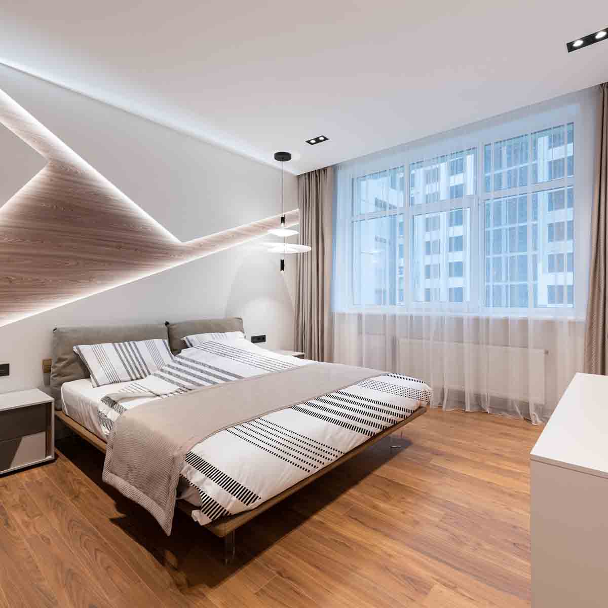 Therapiedekens beddengoed set grijs met dikke en dunne strepen