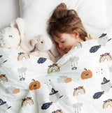 Therapiedecken beddengoed set wit herfst