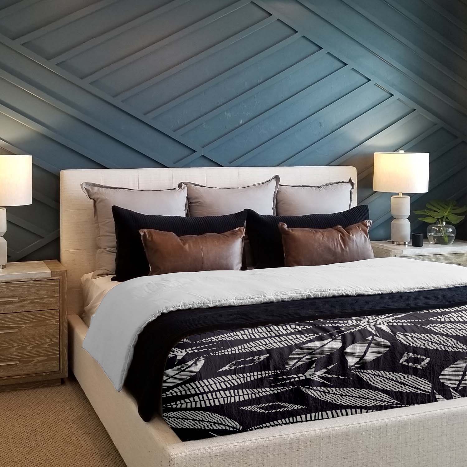 Therapiedekens beddengoedset met grote bloem