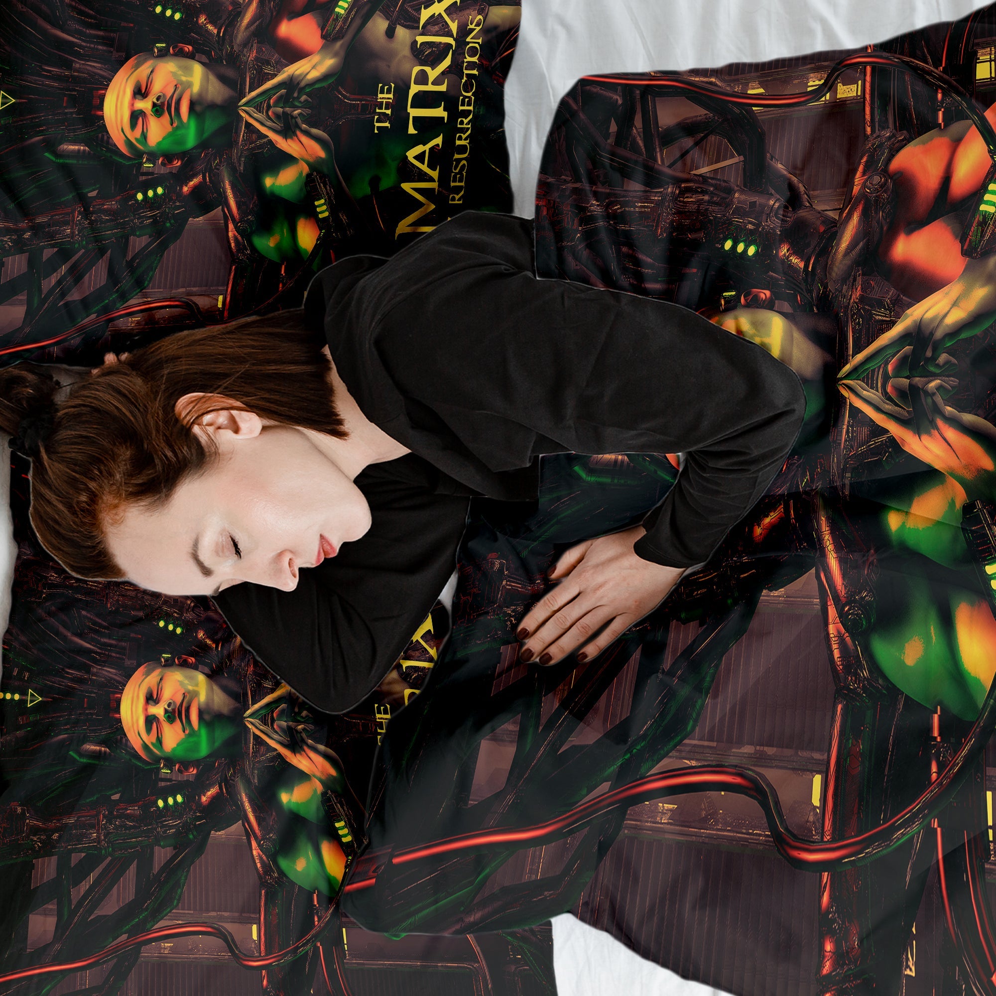 Originele therapiedeken - katoenen hoes bruin matrix