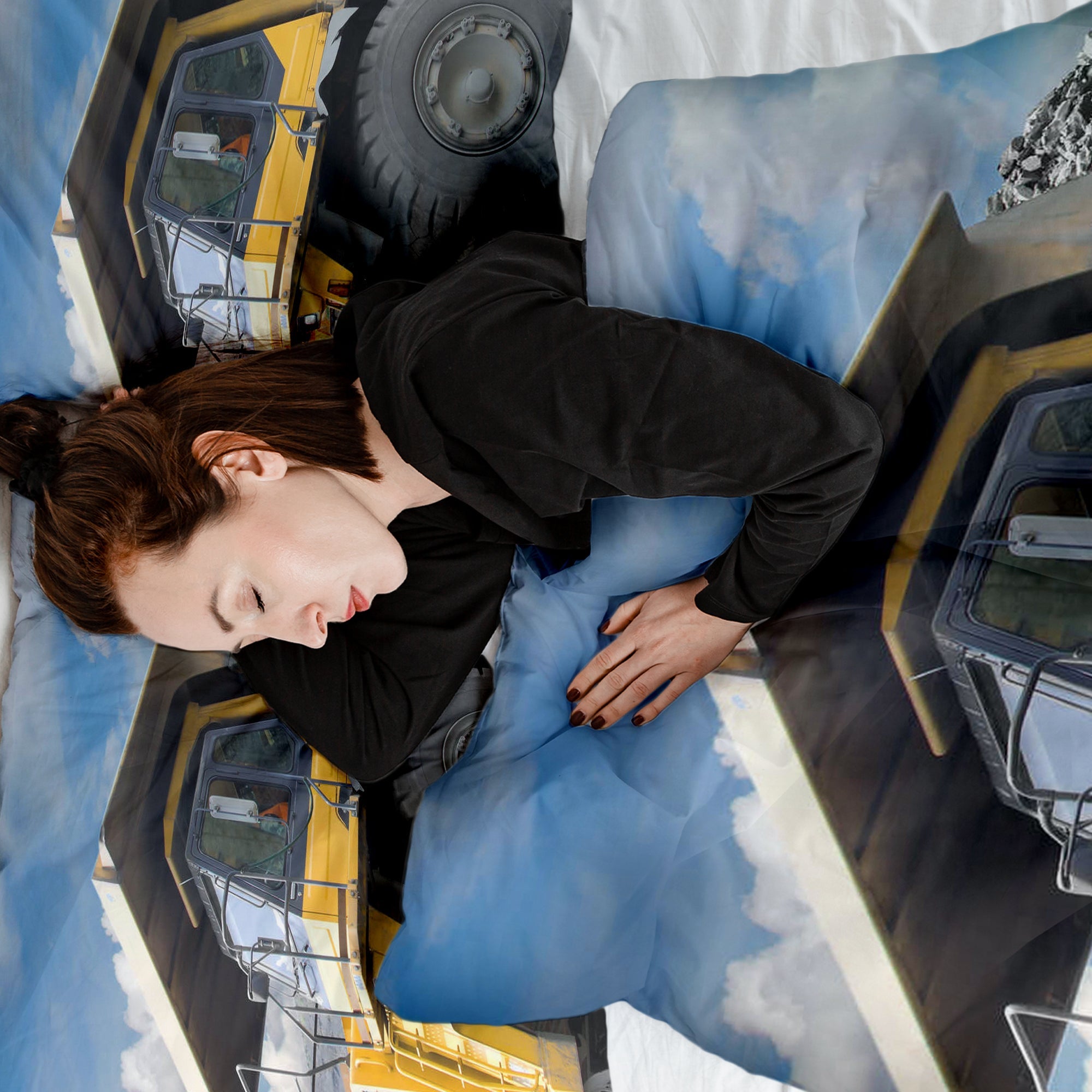 Therapiedekens Beddengoed Set Gele Vrachtwagen