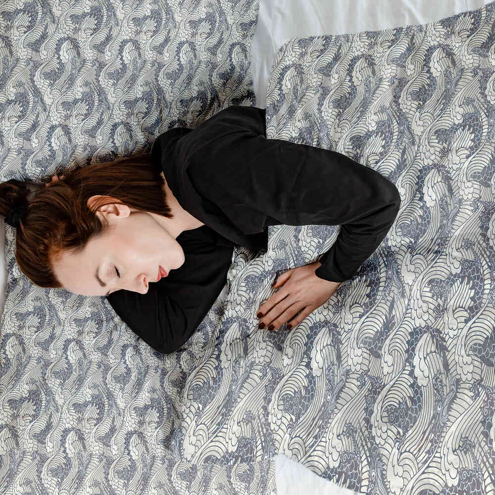 Original Therapiedecke - Baumwoll Bettwäsche Set stürmische See