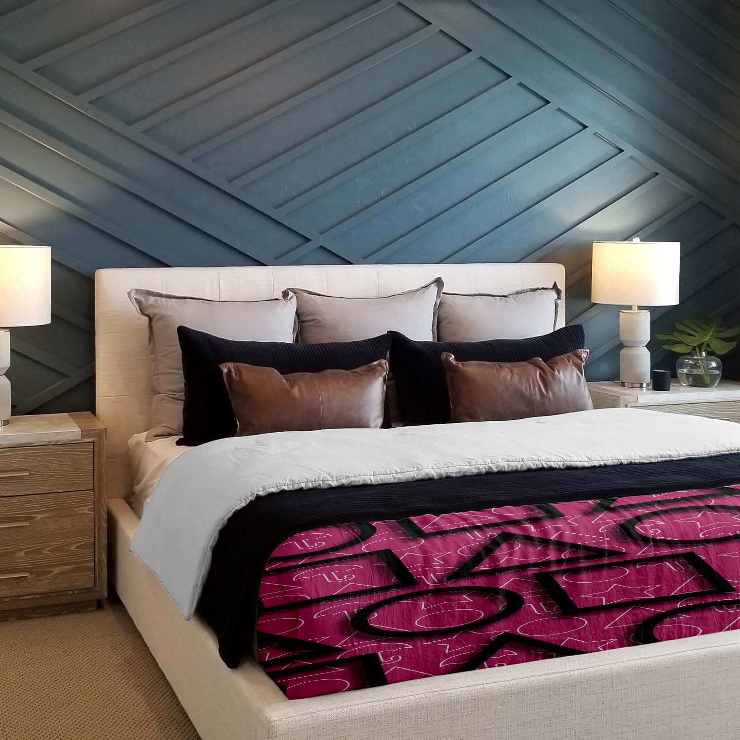 Therapiedekens Beddengoed Set Roze Inktvis