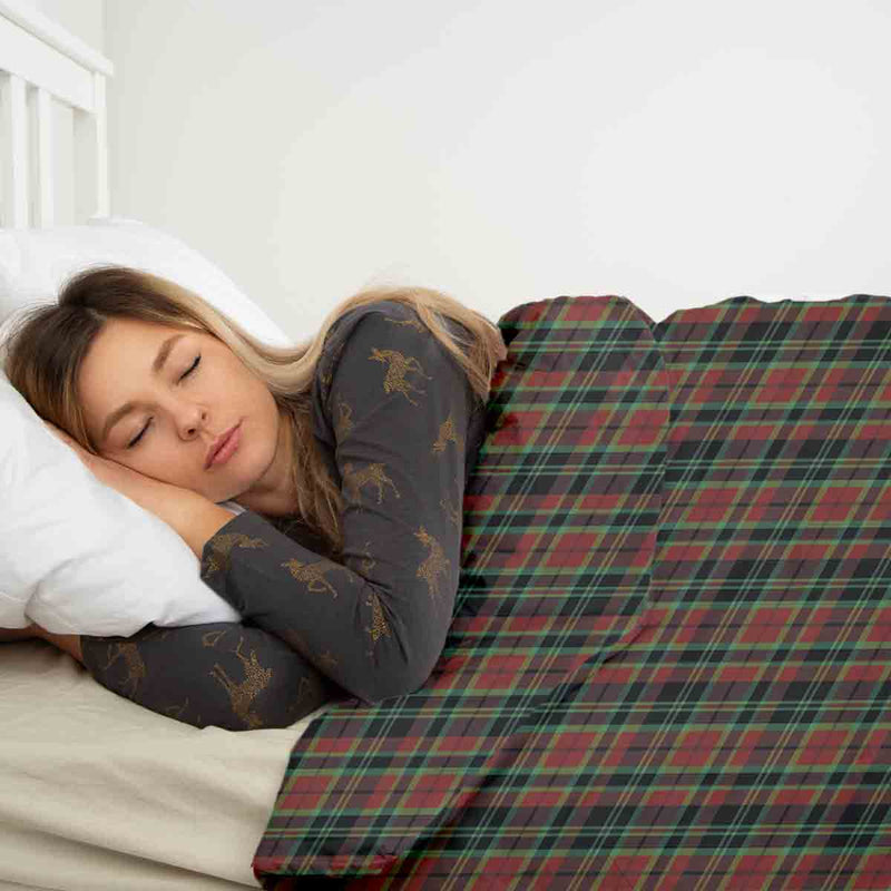 Therapiedekens beddengoed set kerstachtig ruitpatroon