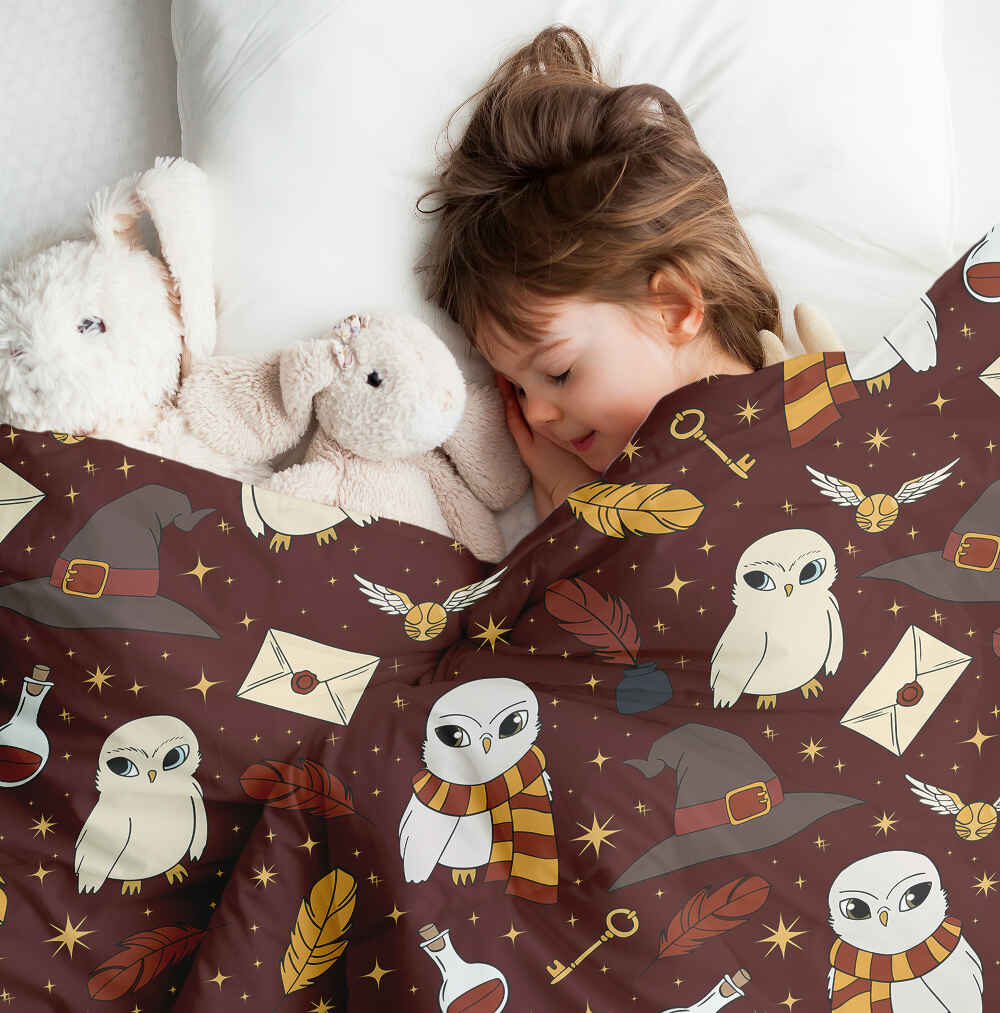 Original Therapiedecke - Baumwoll Bettwäsche Set Braun Hedwig