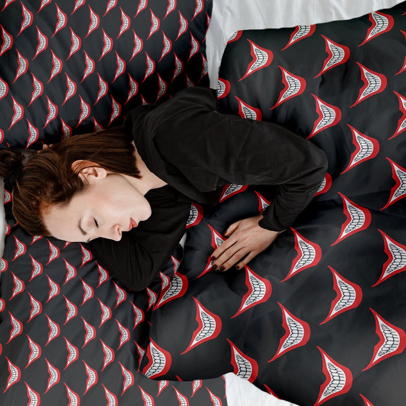 Therapie dekens katoenen hoes grijnzende mond
