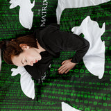 Therapiedecken beddengoed set Matrix Code groen